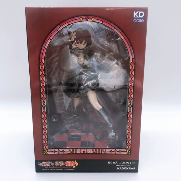 Konosuba Kadokawa KDcolle Megumin Gothic Lolita Ver Figure - Picture 2 of 4